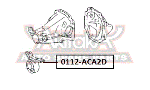 Подушка дифференциала | зад прав/лев Asva, арт. 0112-ACA2D