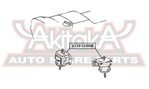 Опора (подушка) двигателя Asva, арт. 0112-JZX90F