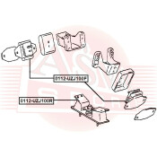 Подушка двигателя | перед прав/лев Asva, арт. 0112-UZJ100F