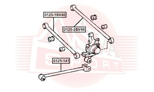 Тяга подвески Asva, арт. 0125-2SV40