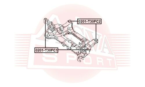 Сайлентблок Asva, арт. 0201-T30FC2