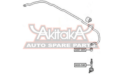 Втулка стойки стабилизатора Asva, арт. 0207-009