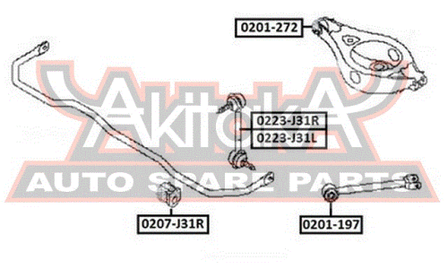 Втулка Asva, арт. 0207-J31R