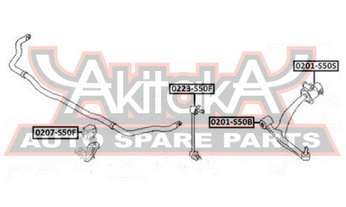 Втулка стабилизатора Asva, арт. 0207-S50F