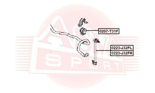 Втулка Asva, арт. 0207-T31F