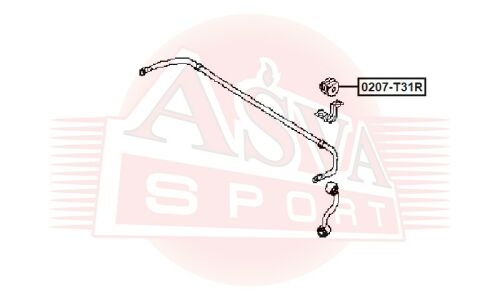 Втулка стабилизатора Asva, задняя, арт. 0207-T31R