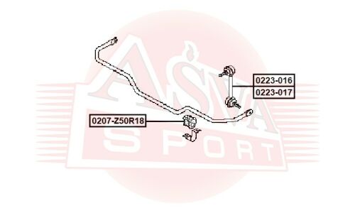 Втулка Asva, арт. 0207-Z50R18