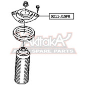 Опора амортизатора Asva передняя, правая, арт. 0211-J15FR