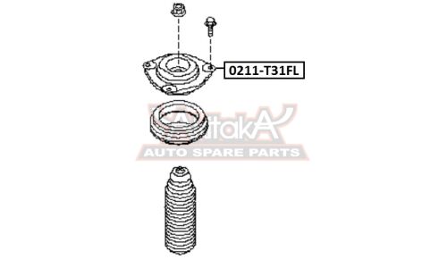 Опора амортизатора Asva передняя, левая, арт. 0211-T31FL