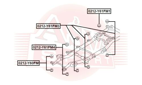 Подушка рамы Asva, арт. 0212-Y61FM1
