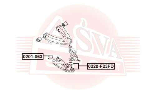 Опора шаровая Asva, арт. 0220-F23FD