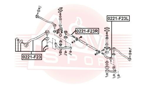 Наконечник рулевой тяги Akitaka, арт. 0221F23