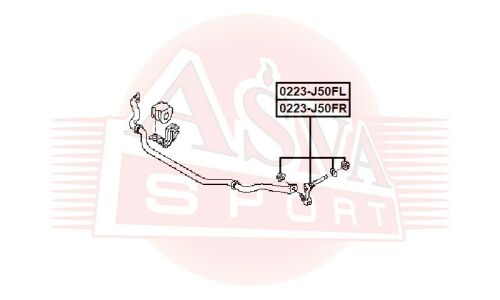 Стойка стабилизатора (линк) Asva, арт. 0223-J50FR