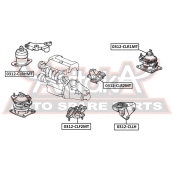 Подушка коробки передач МТ | перед прав/лев Asva, арт. 0312-CLF2MT