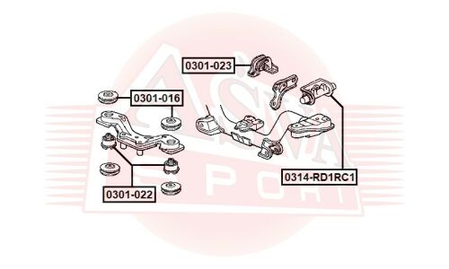 Подушка дифференциала Asva, арт. 0314-RD1RC1