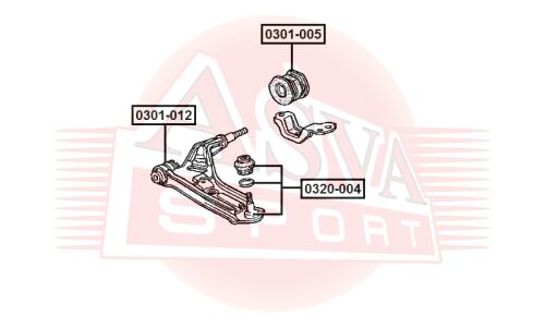 Опора шаровая Asva, арт. 0320-004