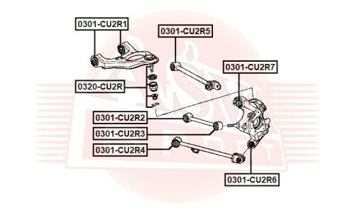 Опора шаровая Asva, арт. 0320-CU2R