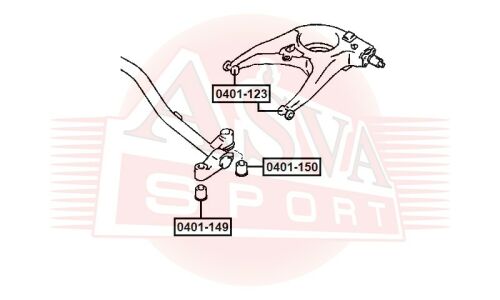 Сайлентблок Asva, арт. 0401-150