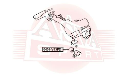 Подушка дифференциала Asva, арт. 0401-V43FD1