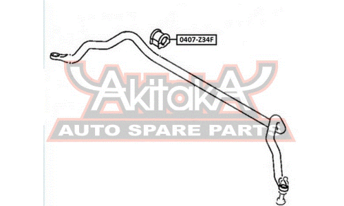 Втулка стабилизатора Asva, передняя, арт. 0407-Z34F