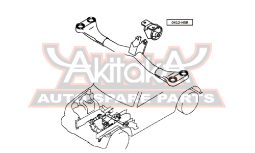 Опора (подушка) двигателя Asva, арт. 0412-H5R