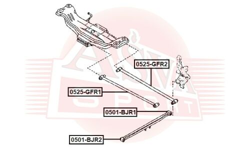 Сайлентблок Akitaka, арт. 0501-BJR1