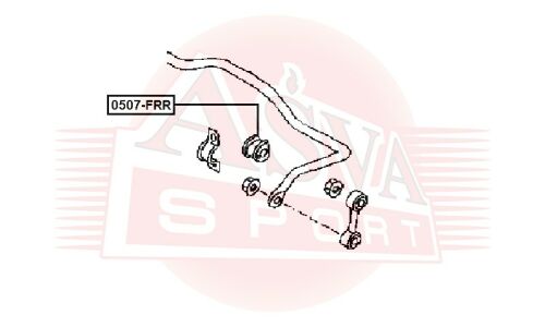 Втулка Asva, арт. 0507-FRR
