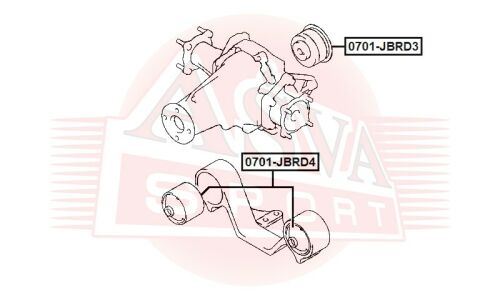 Подушка дифференциала Asva, арт. 0701-JBRD3