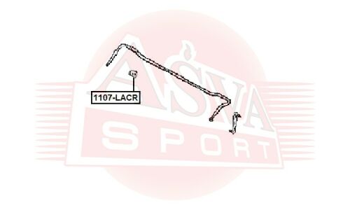 Втулка стабилизатора Asva, задняя, арт. 1107-LACR