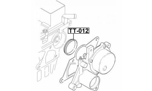 Кольцо уплотнительное вакуумного насоса Febest, арт. TT-012
