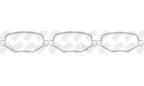 Колодки тормозные NiBK дисковые, арт. PN0698