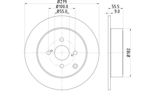Диск тормозной Nisshinbo, задний, арт. ND1002K