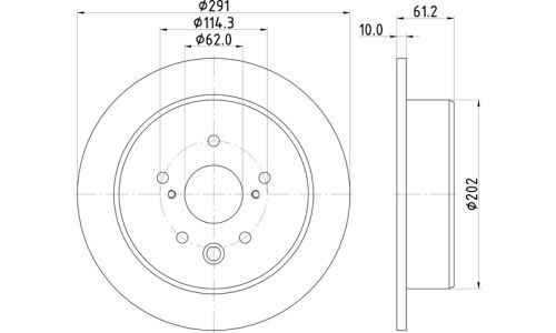 Диск тормозной Nisshinbo, задний, арт. ND1010K