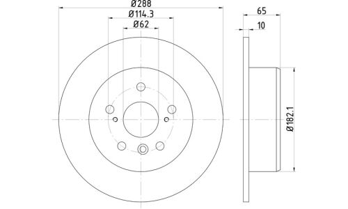 Диск тормозной | зад Nisshinbo, арт. ND1014K
