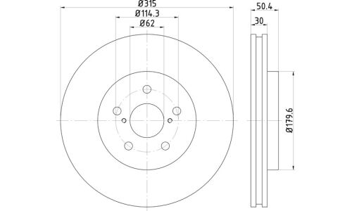 Диск тормозной Nisshinbo, передний, арт. ND1025K