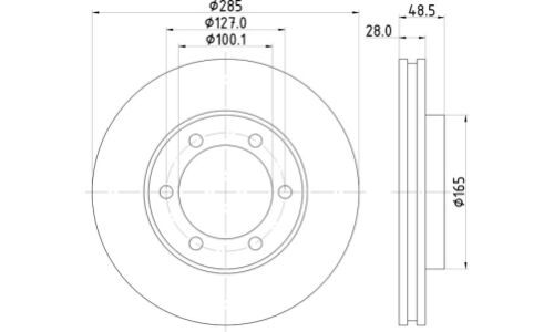 Диск тормозной Nisshinbo, арт. ND1087