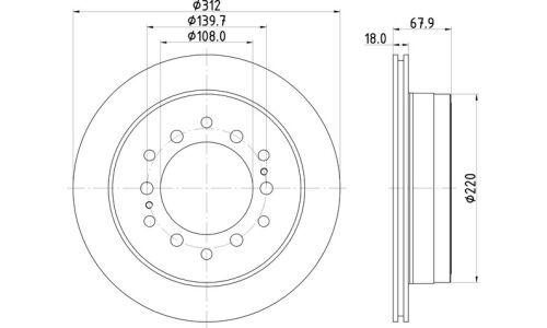 Диск тормозной Nisshinbo, арт. ND1093K