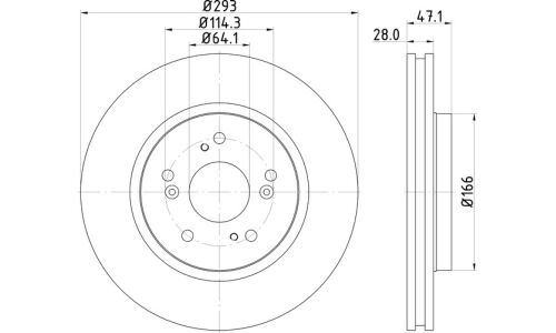 Диск тормозной Nisshinbo, арт. ND2005K
