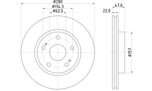 Диск тормозной | перед Nisshinbo, арт. ND9010K
