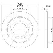 Диск тормозной Nisshinbo, передний, арт. ND9015