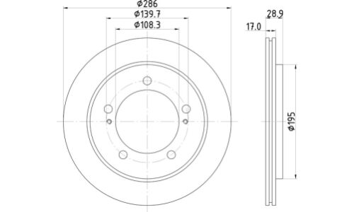 Диск тормозной Nisshinbo, передний, арт. ND9015