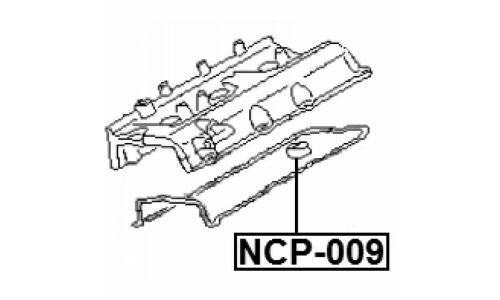 Кольцо уплотнительное свечного колодца Febest, арт. NCP-009