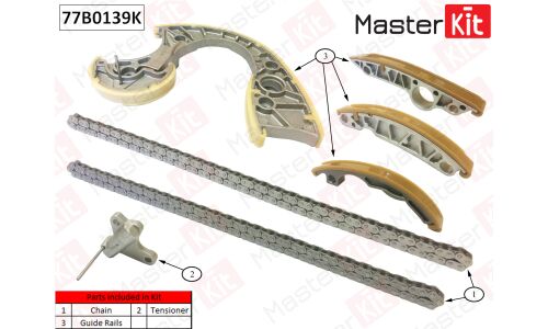 Комплект для замены цепи ГРМ MasterKit, арт. 77B0139K