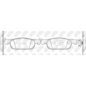 Колодки тормозные NiBK дисковые, арт. PN0773