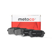 КОЛОДКИ ТОРМОЗНЫЕ ЗАДНИЕ ДИСКОВЫЕ - METACO | перед METACO, арт. 3010-007
