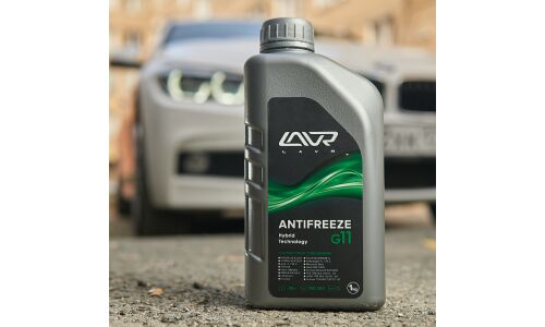 Антифриз Lavr Antifreeze, IAT, G11, зелёный, -45°C, 1кг, арт. Ln1705