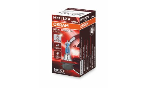 Лампа галогенная Osram Night Breaker Laser H11 (PGJ19-2, T11), 12В, 55Вт, 3200К, 1 шт, арт. 64211NL