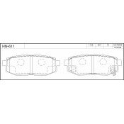 Колодки тормозные jFBK дисковые, арт. HN-611