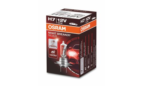 Лампа галогенная Osram Night Breaker Silver H7 (PX26d, T11), 12В, 55Вт, 3200К, 1 шт, арт. 64210NBS