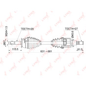 Привод в сборе LYNXauto, передний, арт. CD-1111